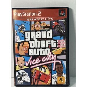 Grand Theft Auto: Vice City Greatest Hits (Sony PlayStation 2, 2005)‎ With Map